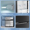 ZAFRO 3.1 Cu.Ft Mini Fridge with Freezer - 2-Door Compact Refrigerator with Adjustable Glass Shelves for Bedroom, Dorm, Office, Apartment, Black - 3 of 4