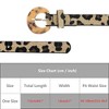 INSPIRE CHIC Womens Leopard Printed 0.7" Width Faux Fur Leather Retro Waist Belts 1Pc - 4 of 4