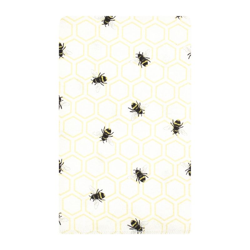 Hudson Baby Flannel Burp Cloth 10pk, Honey Bee, One Size, 3 of 8