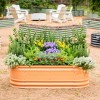Vego Garden 6-in-1 Modular Rectangular Metal Outdoor Raised Garden Bed Kit 42"x60"x17" - 2 of 4