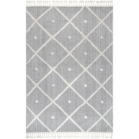 Nuloom Diamond Deyton Area Rug 5x7, Gray : Target