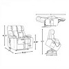 Dual Motor Power Lift Recliner Chair,Fabric Heat Massage Recliner Chair with Infinite Position,Power Recliner Chair for Living Room-Koiai - 3 of 4