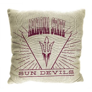 NCAA Arizona State Sun Devils 26 x 26 Woven Tapestry Pillow - 1 of 4