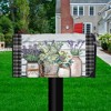 Farmhouse Flowers Spring Magnetic Mailbox Cover Rustic Standard Briarwood Lane - 2 of 3