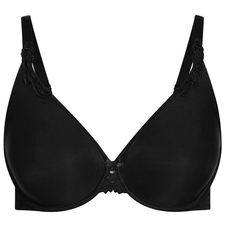 Women's Plus Size Minimizer Underwire Bra - black | AVENUE, 3 of 3