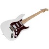 Monoprice Cali DLX Plus HSS Electric Guitar with Gig Bag - Ivory Ash Body, Wilkinson Bridge/Pickups, Tortoise Shell White Pickguard, Maple Fingerboard - 3 of 4