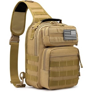 Tactical Sling Bag Backpack Military Rover Shoulder Sling Pack Molle EDC Small Crossbody Chest Pack - 1 of 4