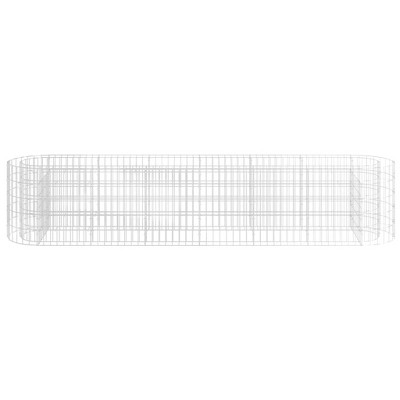 VidaXL Large Galvanized Iron Gabion Raised Bed