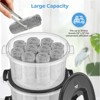 SKONYON Towel Steamer for Spa and Home, Large Capacity Hot Towel Warmer with 2-Layer Baskets, 60-Min Timer, Auto Shut-Off, Fast Heating - 4 of 4