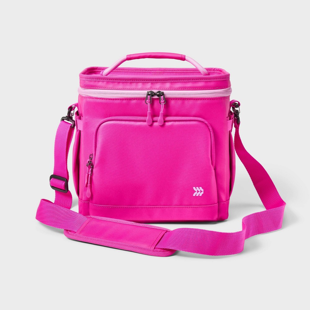 10.4L Soft Sided 12 Cans/11 qt Cooler Pink - All In Motion™