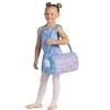 Girl's Dance Duffle Bag DanzNMotion B24504 Blue Pink Sequins Ballet Tap Jazz - 2 of 2