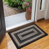 Indoor Modern Imitation Weaving Textured Area Rugs for Bedroom Living Room Abstract Easy Care Washable Soft Low Pile Non Slip Carpet - 3 of 4