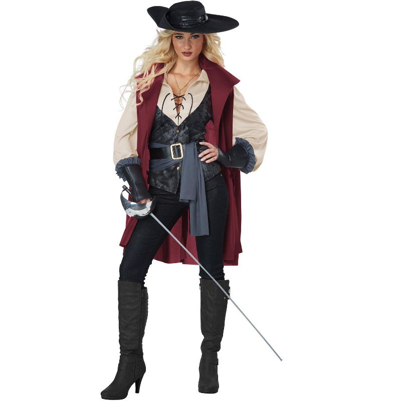 California Costumes Lady Musketeer Women's Costume, 1 of 3