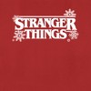 Women's Stranger Things Christmas Snowflakes Logo T-Shirt - image 2 of 4