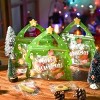 25 Christmas Candy Bags, Christmas Gift Bags With Handles, Christmas Tree Shape Green Self-sealing Candy Biscuit Bags, Christmas Gifts - 2 of 4