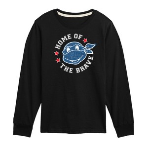 Boys' - Teenage Mutant Ninja Turtles - Born Raised USA Long Sleeve Graphic T-Shirt - 1 of 4