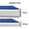 Continental Sleep 9" Air Mattress with Comfort Coil Technology and High Capacity Pump, Good for Camping, Home and Portable Travel, Blue, - 4 of 4