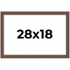 PosterPalooza | 28x18 Wide Barnwood Picture Frame, UV Acrylic, 6 Finishes - Grey, Brown, White, and Black - 2 of 4
