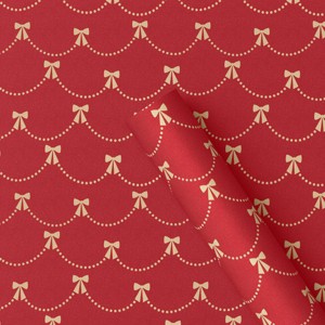 30" 20 sq ft Christmas Roll Wrap Bow Garland - Wondershop™ - 1 of 3