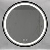 Vynxaria 32" LED Vanity Mirror: Elegant Black Frame & Dimmable Anti-Fog Design - 3 of 4