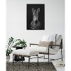 Kate & Laurel All Things Decor 23"x33" Sylvie Zebra Portrait Art: Floating Frame, Modern Decor - 2 of 3