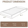 Low Bed Frame, Heavy Duty Metal Platform Full Bed Frame Low Profile, Mattress Foundation, No Box Spring Needed, Noise-Free, Non-Slip - 2 of 4