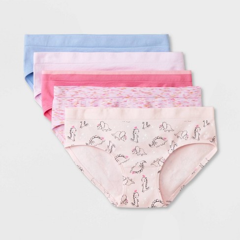 Girls' 5pk Dino Seamless Hipster - Cat & Jack™ Pink S : Target