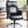 Vynxaria Big and Tall Office Chair 500lbs Heavy Duty Ergonomic Computer Chair, Extra Wide Seat (24W"×20D"), Bonded Leather - 2 of 4