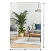 FURNIinspire Metal Frame Rectangle Mirror Crystal Clear Reflections Bathroom Vanity Bedroom Wall Decor, Gold, 36"*24"*1.2" - 3 of 4