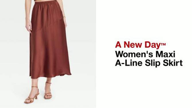 Women's Maxi A-Line Slip Skirt - A New Day™, 2 of 9, play video