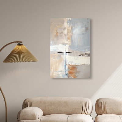 Expectations Boho Abstract Warm Color Canvas Wall Art, 36" x 24"