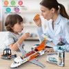 Hogokids 697-Piece STEM 3-in-1 Airport Passenger Plane Building Block Toy for Kids Adults 6+ Years - 2 of 4
