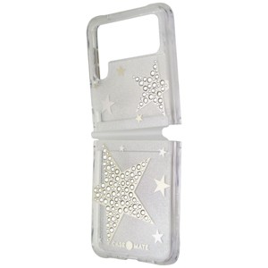 Case-Mate Sheer SuperStar Case for Samsung Galaxy Z Flip3 5G - Silver/Gold/Clear - 1 of 3