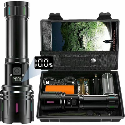MaseiKar Flashlights LED High Lumens Rechargeable, 2000 Lumens XHM90.2 Super Bright Flashlight, Flash Light Battery Powered, Powerful Flashlight