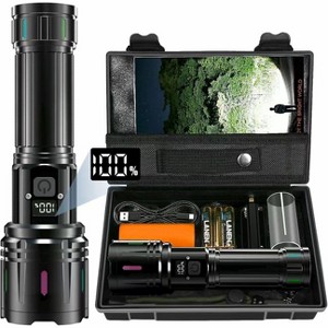 MaseiKar Flashlights LED High Lumens Rechargeable, 2000 Lumens XHM90.2 Super Bright Flashlight, Flash Light Battery Powered, Powerful Flashlight - 1 of 4