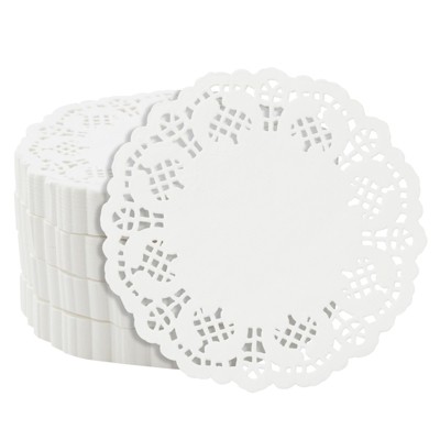Juvale 200 Pack Heart Shaped Paper Lace Doilies For Valentine's