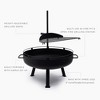 Barebones Black COWBOY FIRE PIT GRILL - 23" - 4 of 4