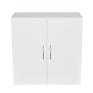 AndMakers 24 in. W x 12 in. D x 24 in. H Bathroom Storage Wall Cabinet in White Titanium - 1 of 4
