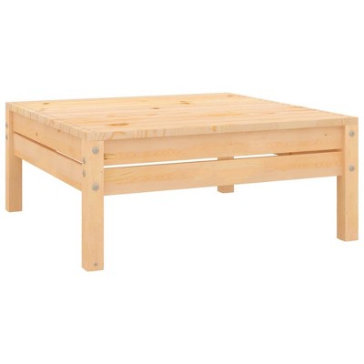 vidaXL Patio Footstool Solid Wood Pine