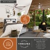 VAXCEL Wheelock Satin Nickel Indoor Ceiling Fan with Light Kit and Remote - 4 of 4
