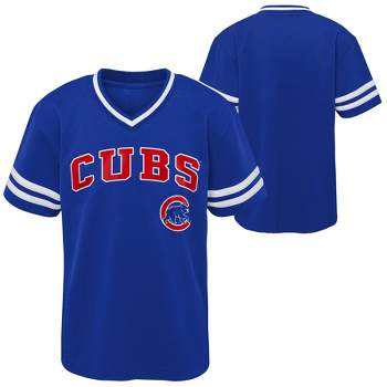 Russell Athletic, Shirts & Tops, Russel Athletic Boy White Chicago Cubs  Pinstripe V Neck Mlb Jersey Youth L 416