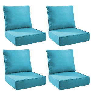 Gymojoy Outdoor Deep Seat Cushion Set 24 x 24 x 6 Inch - 4 Pair - 1 of 4