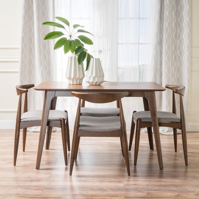 light gray/walnut