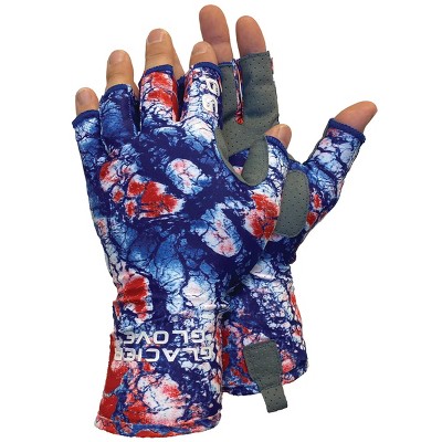 Glacier Glove Islamorada Fingerless Sun Gloves - XL - Rasta