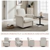 ORRD Swivel Accent Chair - Modern Barrel Armchair with Wood Base for Living Room, Bedroom, Office - 2 of 4