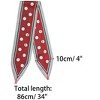 Allegra K Women's Skinny Ribbon Neck Scarf 34x4 inches(LxW) - 3 of 4