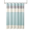 VYNXARIA Faux silk lightweight dupioni fabric shower curtain£¬Aqua - 2 of 4