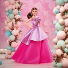 Barbie Signature Birthday Wishes Doll, Collectible 13" Fashion Doll in Satiny Pink Dress - 3 of 4