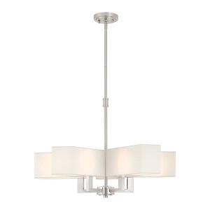 Livex Lighting Rubix 5 - Light Chandelier in  Brushed Nickel - 1 of 2