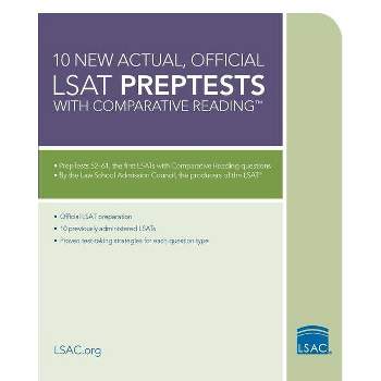 10 New Actual, Official LSAT Preptests with Comparative Reading - by  Law School Admission Council (Paperback)